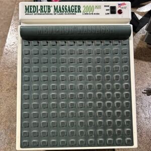 Medi-Rub Massager 2000 Plus MR-3F 2 Speed Vibrating Foot Massager Tested Works